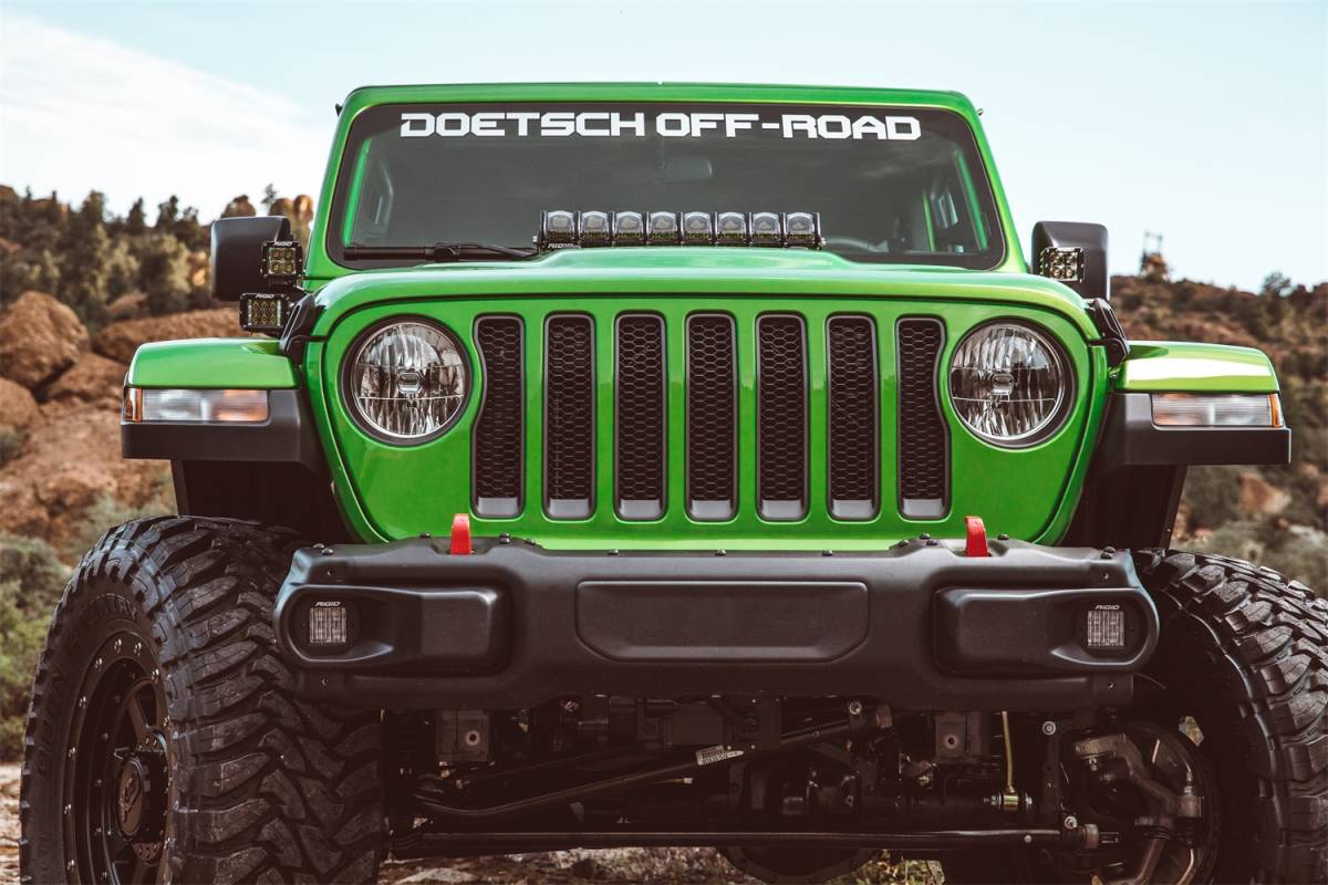 Rigid Industries 41665 Adapt Hood Mount - 2018 Jeep Wrangler JL Rigid Industries 41665 Adapt Hood Mount - 2018 Jeep Wrangler JL