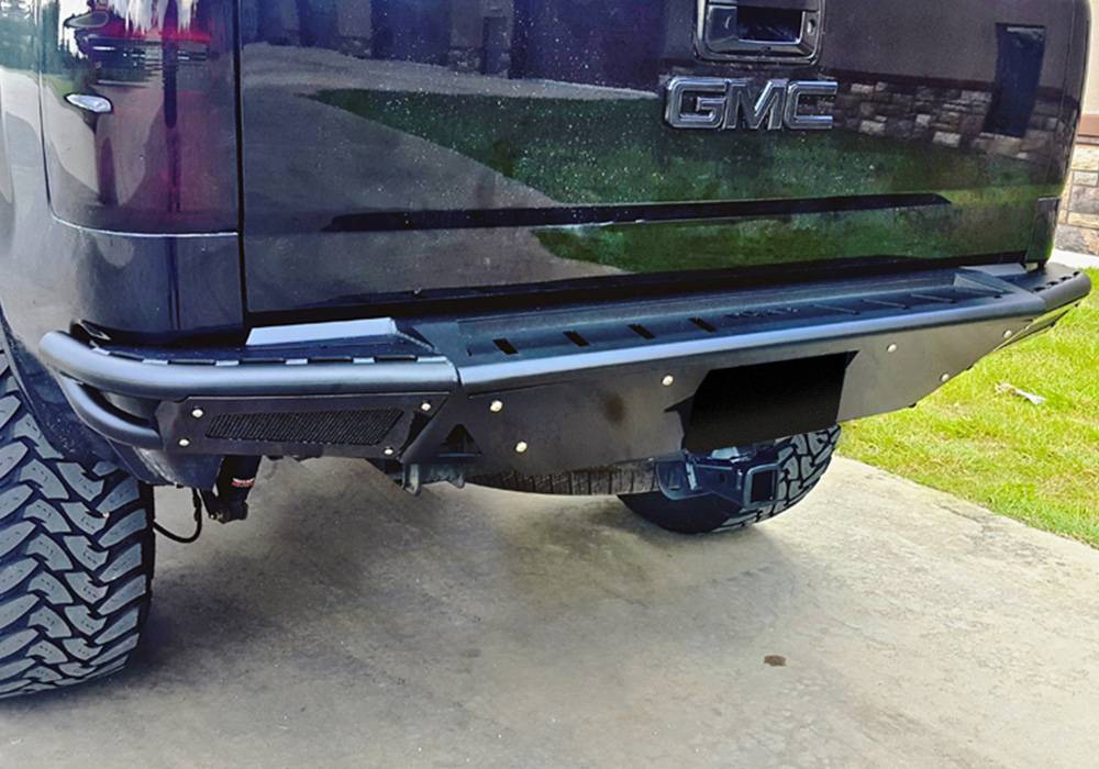 N-Fab #C14RBS-H RBS PreRunner Rear Bumper - 14-18 (19 Leg/Lim) Silv ...