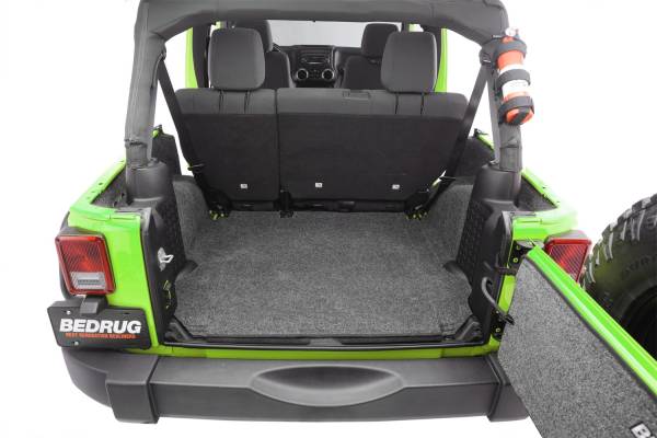 BedRug - BedRug JEEP BEDRUG 07-10 JK UNLTD 4DR RR 5PC CARGO KIT (INC TLGTE/TUB LINER) BRJK07R4