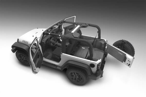 BedRug - BedRug JEEP BEDRUG 11+JEEP JK 2DR FRONT 3PC FLOOR KIT (INCLUDES HEAT SHIELDS) BRJK11F2