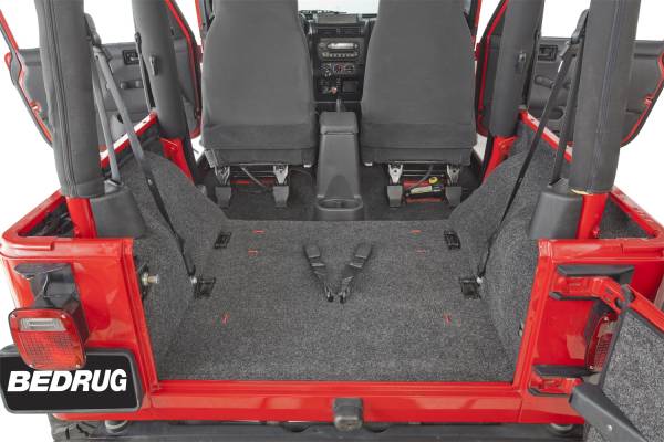 BedRug - BedRug JEEP BEDRUG 97-06 JEEP TJ REAR CARGO KIT (INCLUDES TAILGATE) BRTJ97R