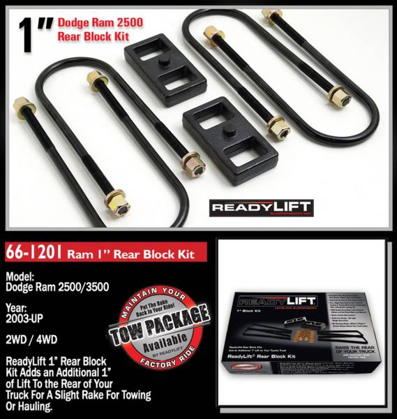 ReadyLift - ReadyLift Rear Block Kit 66-1201