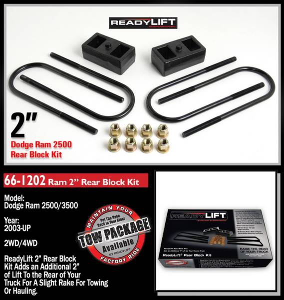 ReadyLift - ReadyLift Rear Block Kit 66-1202