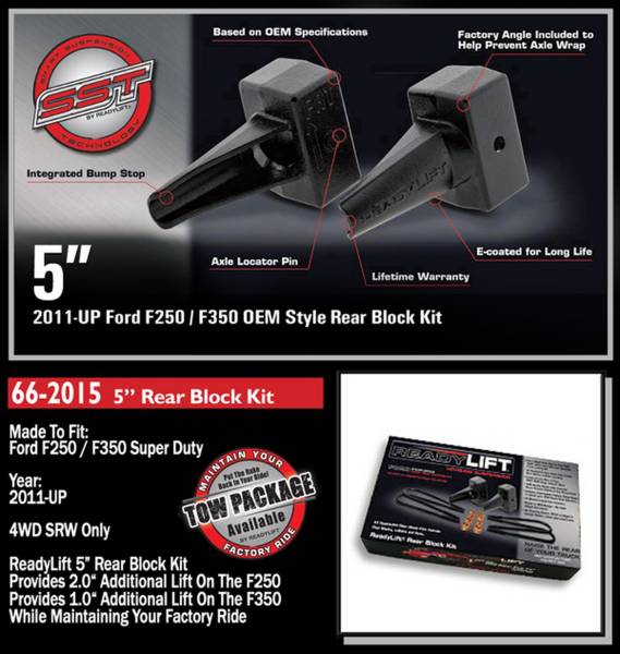 ReadyLift - ReadyLift Rear Block Kit 66-2015