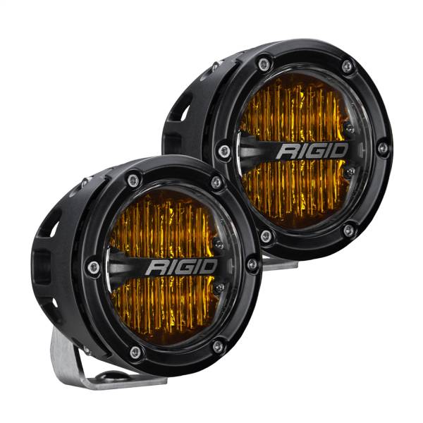 Rigid Industries - Rigid Industries RIGID 360-Series DOT/SAE J583 4 Inch Selective Yellow LED Fog Light Pair 36111
