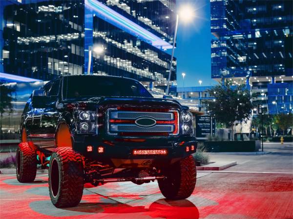 Rigid Industries - Rigid Industries RIGID Radiance Pod With Red Backlight; Surface Mount; Black Housing Pair 20202
