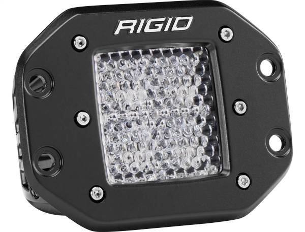 Rigid Industries - Rigid Industries RIGID D-Series PRO LED Light; Diffused Lens; Flush Mount Single 211513