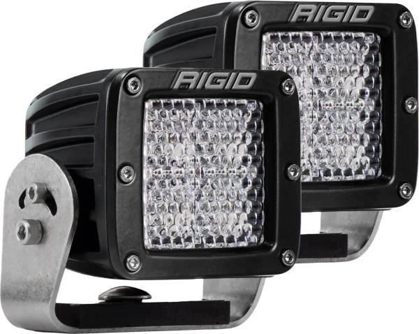 Rigid Industries - Rigid Industries RIGID D-Series PRO LED Light; Diffused Lens; Heavy Duty; Black Housing Pair 222513