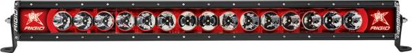 Rigid Industries - Rigid Industries RIGID Radiance Plus LED Light Bar; Broad-Spot Optic; 30 Inch With Red Backlight 230023