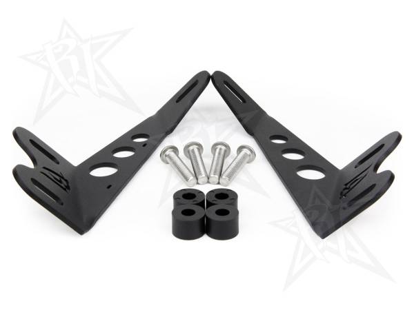 Rigid Industries - Rigid Industries RIGID 2007-2015 Jeep JK Hood Mount Fits 20 Inch E-Series; SR-Series Or Radiance 40333