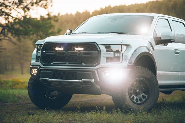 Rigid Industries - Rigid Industries RIGID 2017-2020 Ford Raptor Fog Light Mount Kit; Fits 6 D-Series LED Lights 41611