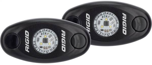 Rigid Industries - Rigid Industries RIGID A-Series LED Light Low Power; Amber; Black Housing Pair 482343