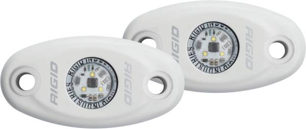 Rigid Industries - Rigid Industries RIGID A-Series LED Light; Low Power; Cool White; White Housing Pair 482153