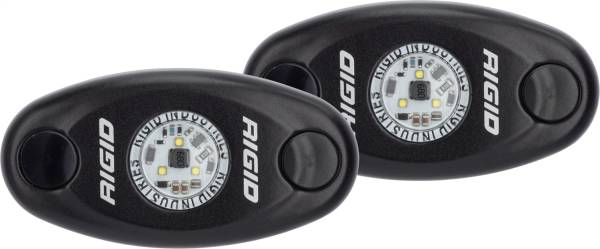 Rigid Industries - Rigid Industries RIGID A-Series LED Light; High Power; Amber; Black Housing Pair 482333