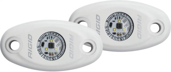 Rigid Industries - Rigid Industries RIGID A-Series LED Light; High Power; Cool White; White Housing Pair 482213