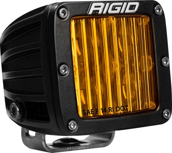Rigid Industries - Rigid Industries RIGID D-Series DOT/SAE J583 Selective Yellow LED Fog Light Pair 504814