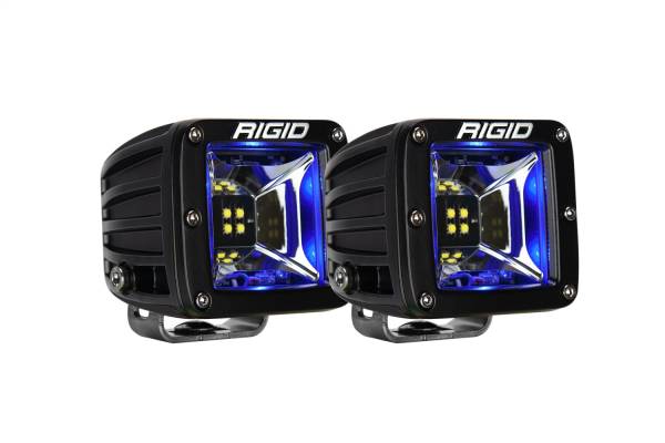 Rigid Industries - Rigid Industries RIGID Radiance Scene Light W/Blue Backlight; Surface Mount; Black Housing Pair 68201