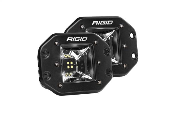 Rigid Industries - Rigid Industries RIGID Radiance Scene Light W/White Backlight; Flush Mount; Black Housing Pair 68210