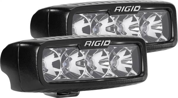 Rigid Industries - Rigid Industries RIGID SR-M Series PRO; Flood Optic; Surface Mount; Black Housing Pair 905113