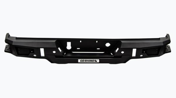 Go Rhino - Go Rhino BR20.5 Rear Replacement Bumper for 2019 Chevy Silverado, Black Powdercoat  28176T