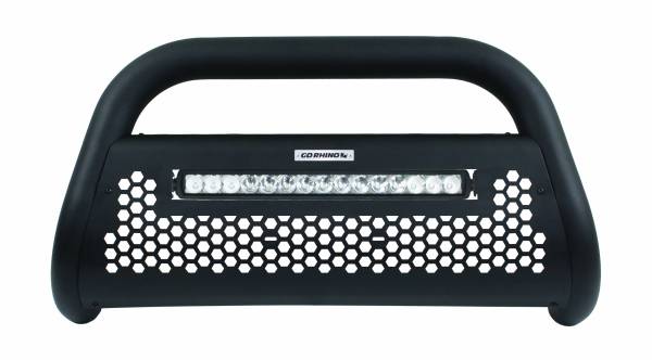 Go Rhino - Go Rhino RC2 LR Bull Bar with Go Rhino Branded 20" Single Row Light Bar & Brackets 55963LT