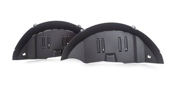 Go Rhino - Go Rhino Jeep JL Rear Inner Fender Liners, Black Textured Powdercoated Aluminum, Pair  702012T