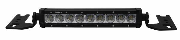Go Rhino - Go Rhino Jeep Wrangler JL, JLU & JT Center Hood Mount 10" Single Row LED Bar  732020T