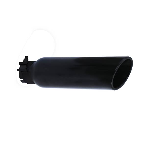 Go Rhino - Go Rhino Black Powder Coated Stainless Steel Exhaust Tip GRT225414B