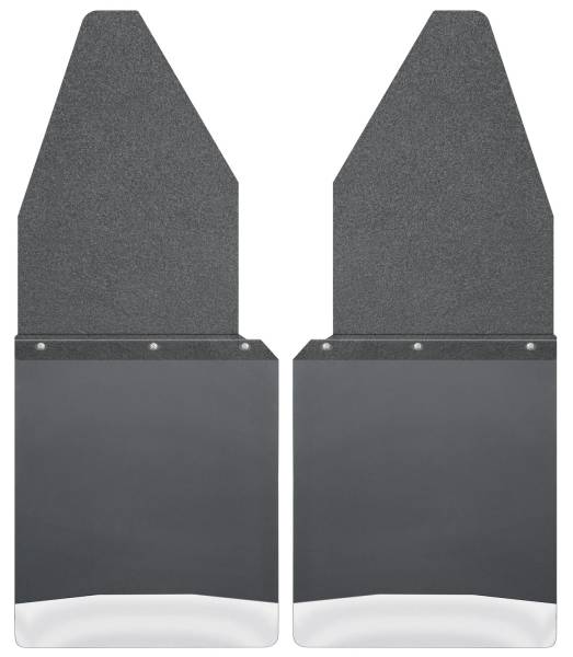 Husky Liners - Husky Liners Kick Back Mud Flaps 12" Wide - Black Top and Stainless Steel Weight 17104