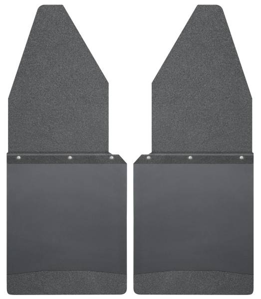 Husky Liners - Husky Liners Kick Back Mud Flaps 12" Wide - Black Top and Black Weight 17105