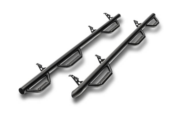 N-Fab - N-Fab Nerf Step-W2W w/Bed Acs(3Stps)-14-18(19Leg/Lim)Silv/Sierra1500 6'6"Dbl-TXBlk C1495QC-6-TX