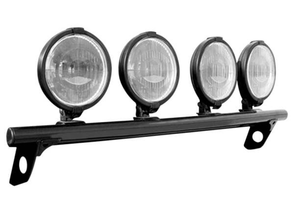 N-Fab - N-Fab Light Mounting - Light Bar (4-9) - 17-21 F250/350 w/AC - Gloss Blk F174LB-AC