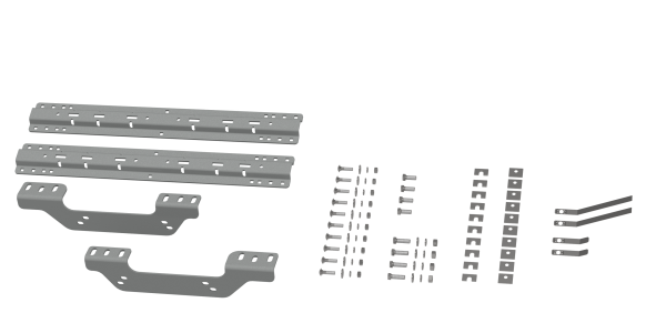 B&W Trailer Hitches - B&W Trailer Hitches Custom Installation Kit For Universal Mounting Rails For Some GM Trucks RVK2506