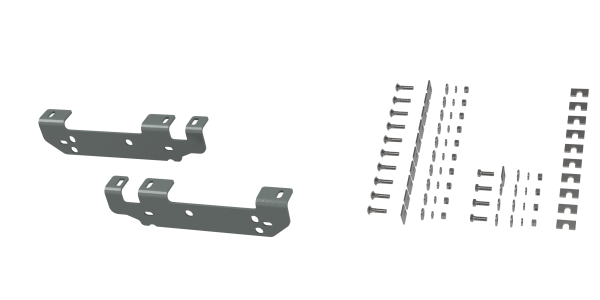 B&W Trailer Hitches - B&W Trailer Hitches Custom Installation Brackets For Universal Mounting Rails For Some Ford Trucks RVR2401