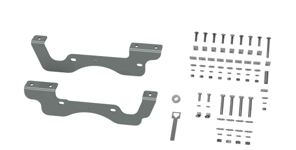 B&W Trailer Hitches - B&W Trailer Hitches Custom Installation Brackets For Universal Mounting Rails For Some Ford Trucks RVR2402