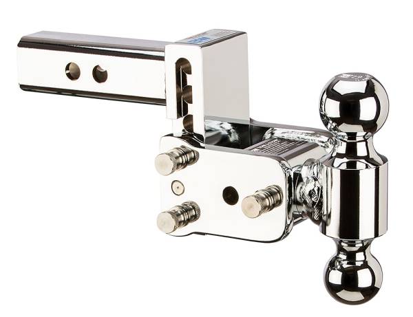 B&W Trailer Hitches - B&W Trailer Hitches B&W Tow And Stow Dual Ball 2" Adj Ball Mount 3" Drop/3-1/2" Rise, Chrome TS10033C