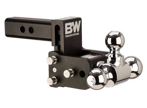 B&W Trailer Hitches - B&W Trailer Hitches 2" Tow & Stow 3" Drop Triball Black TS10047B