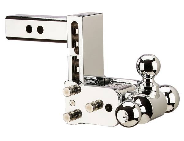 B&W Trailer Hitches - B&W Trailer Hitches 8" Chrome T&S, Tri-Ball-Boxed TS10048C