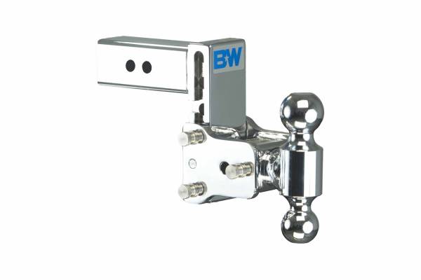 B&W Trailer Hitches - B&W Trailer Hitches 2.5 Model8 Chrome T&S Dual Ball TS20037C