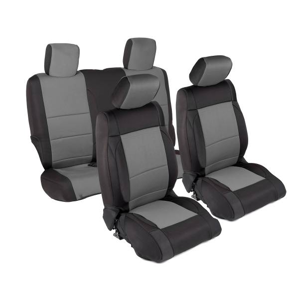 Smittybilt - Smittybilt NEOPRENE SEAT COVER SET FRONT/REAR - CHARCOAL 07-12 JK 2DR 471422