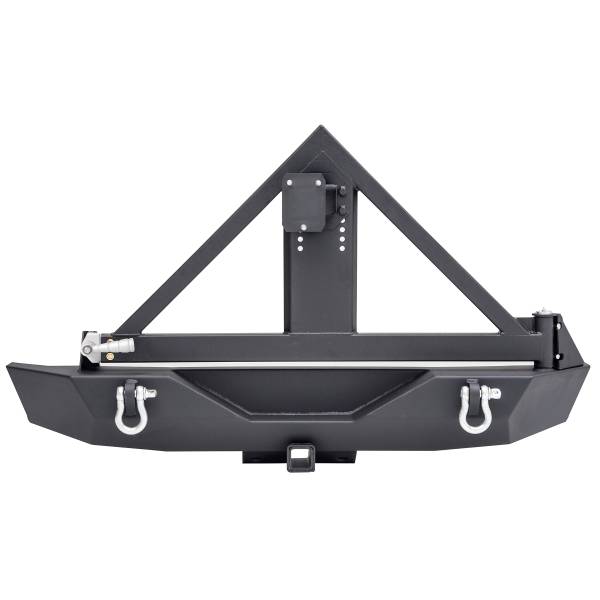 Smittybilt - Smittybilt XRC RR BUMP W HITCH TIRE JK 2/4DOOR 76856