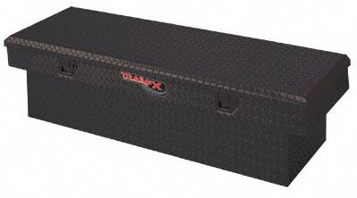 TrailFX - TrailFX Crsovr Angled Sgl Lid Pwdr Ctd Black 16 Gauge Alum 63x19.25x13.5 Cap W/Tray 110632