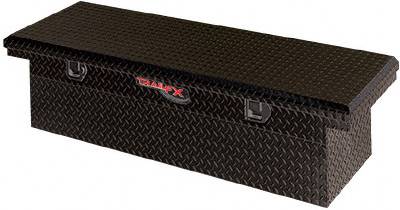 TrailFX - TrailFX Crsovr Angled Sgl Lid Pwdr Ctd Black 16 Gauge Alum 63x19.25x13.5 W/Tray 120632