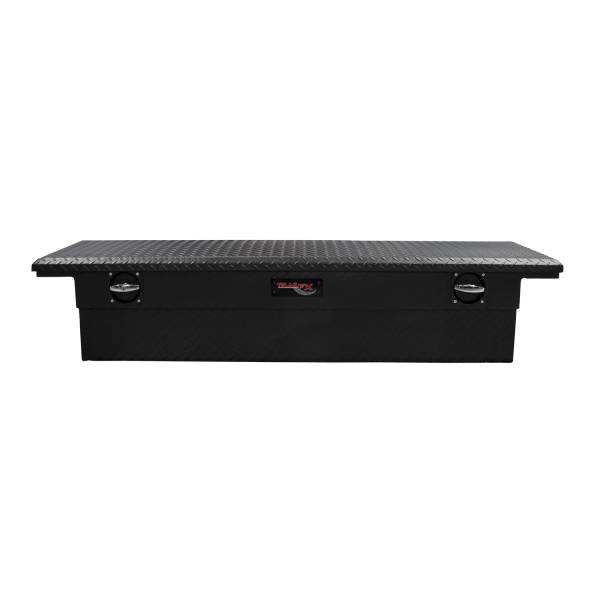 TrailFX - TrailFX Crsovr Low Profil Sgl Lid Dia Tread Mat Black Alum 69x19.25x13.5 W/O Rail On Lid 120693C