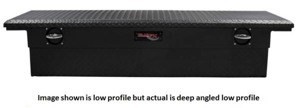 TrailFX - TrailFX Crsovr Dp Ang Lo Pro Sgl Lid Dia Trd Mat Blk Alum 69x19.25x17.5 W/O Rail On Lid 121693C