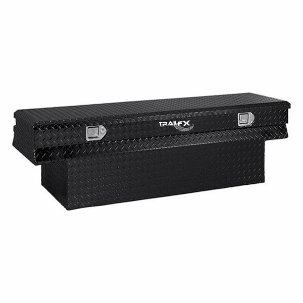 TrailFX - TrailFX Notched Chest Sgl Lid Dia Tread Black Pwdr Ctd Alum 59x19.25x17.5 152602