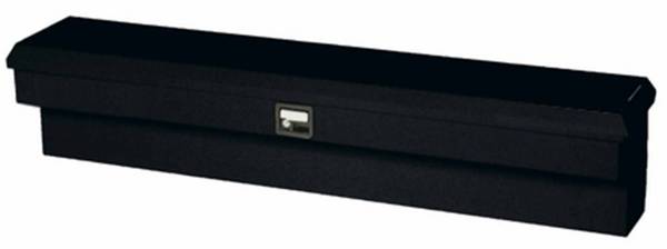 TrailFX - TrailFX Side Mount Sgl Lid Smooth Gloss Black Steel 48.25 x14 x13.3 4.1 Cubic Ft Cap 160482S