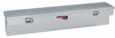 TrailFX - TrailFX Side Mount Sgl Lid Dia Tread Bright Pol 16 Gauge Alum 60x11.25x11 160601
