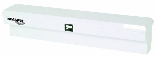 TrailFX - TrailFX Side Mount Sgl Lid Smooth Gloss White Steel 70.3 x14 x20 7.6 Cubic Ft Cap 160701S