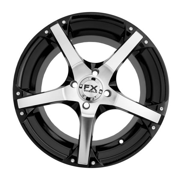 TrailFX - TrailFX 16x7 4x100mm 40mm Offset 60 Coni Seat Lug 73.00 CB Cast Alum Gloss Black 210674140